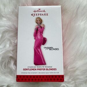 Hallmark Keepsake Pink Ornament Marilyn Monroe Gentleman Prefer Blondes